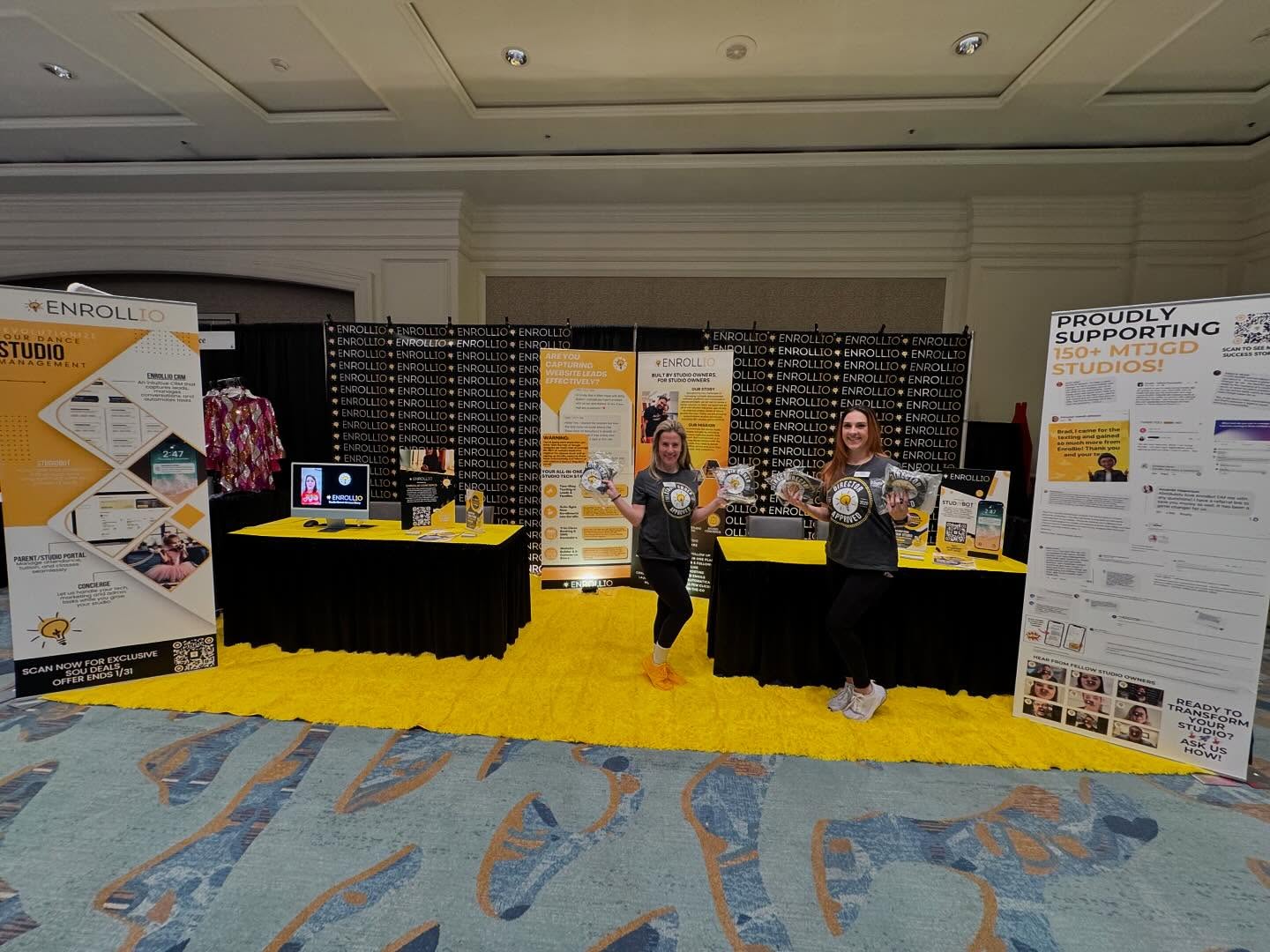 Enrollio team at a trade show