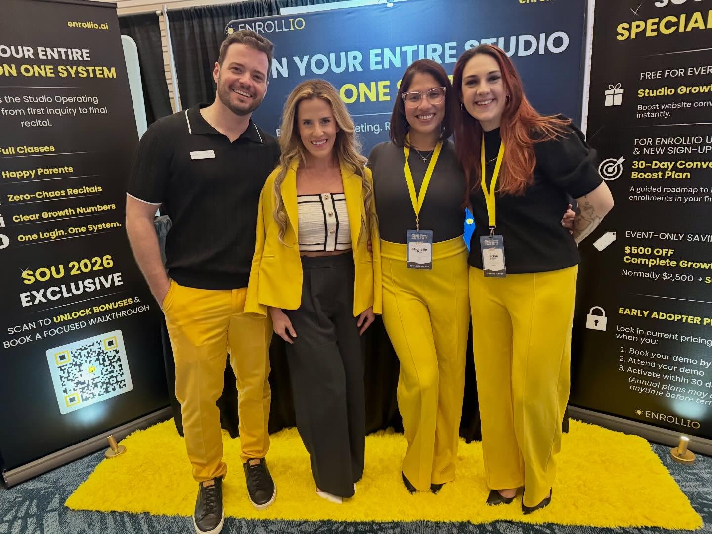 Enrollio team at a conference